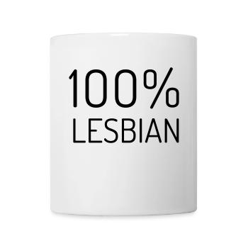 100% Lesben - Tasse - Weiß - Vorne