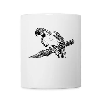 Papagei - Tasse - Weiß - Vorne