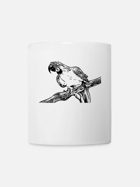 perroquet - Mug blanc - blanc