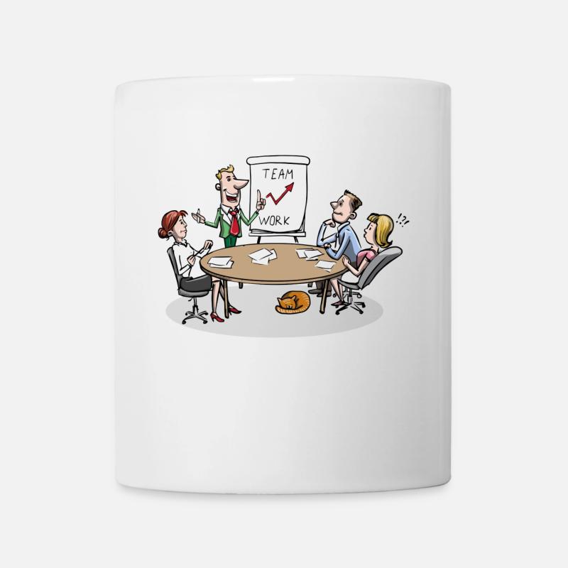 Team Sitzungteamsitzung - Tasse - Weiß