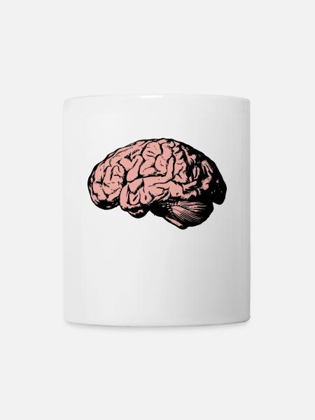 brain - Mug - white