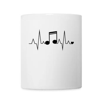 Herzrhythmusmusik - Tasse - Weiß - Vorne
