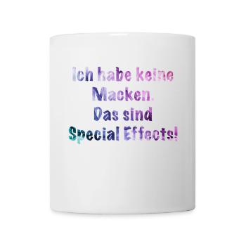 Ich habe keine Macken. - Tasse - Weiß - Vorne