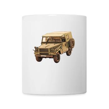 Sachsenring P3 Geländewagen der NVA - Tasse - Weiß - Vorne