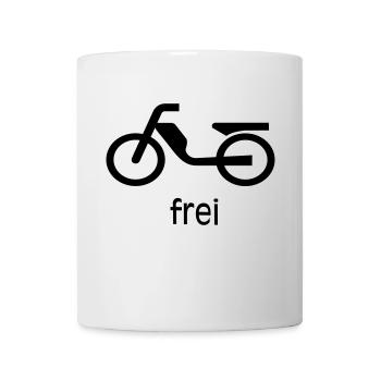 Mofa / Moped Frei - Tasse - Weiß - Vorne