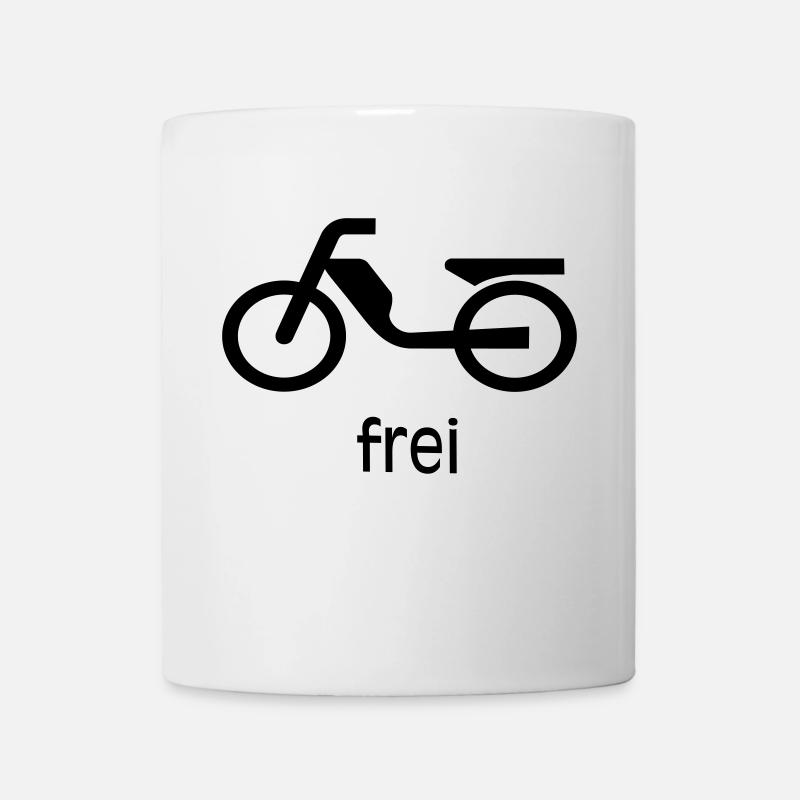Mofa / Moped Frei - Tasse - Weiß