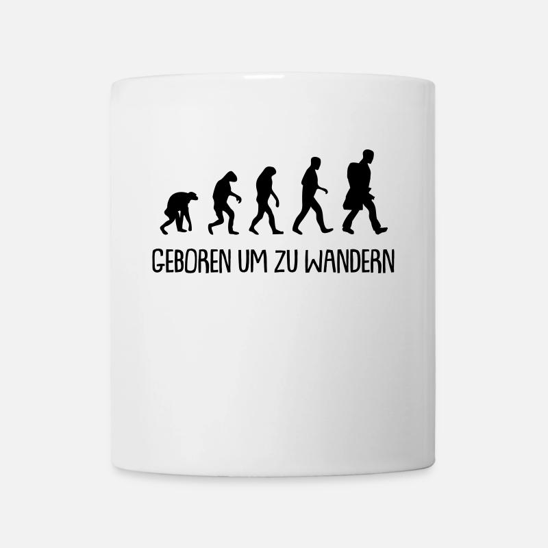 Geboren um zu wandern - Tasse - Weiß