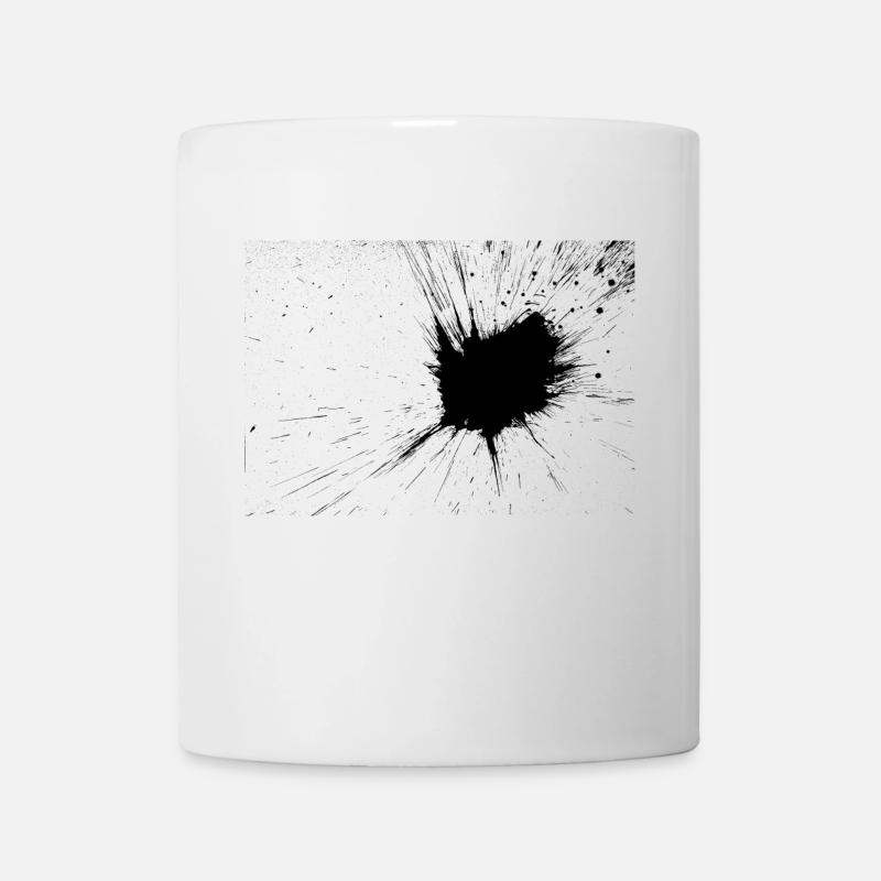 Tache d'encre stylée - Mug blanc - blanc