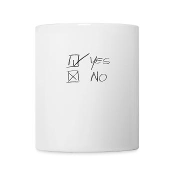 Yes or no - Mug - white - Front