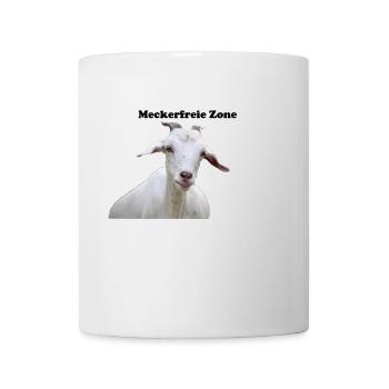 Meckerfreie zone chèvre - Mug blanc - blanc - Devant