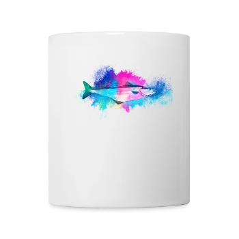 Fisch Köhler farbenfroh - Tasse - Weiß - Vorne