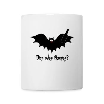 Fledermaus Bier - Tasse - Weiß - Vorne