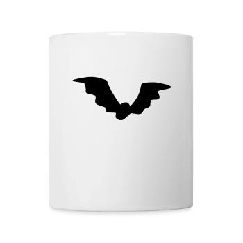 Bat black comic silhouette vampire sweetheart - Mug - white - Front