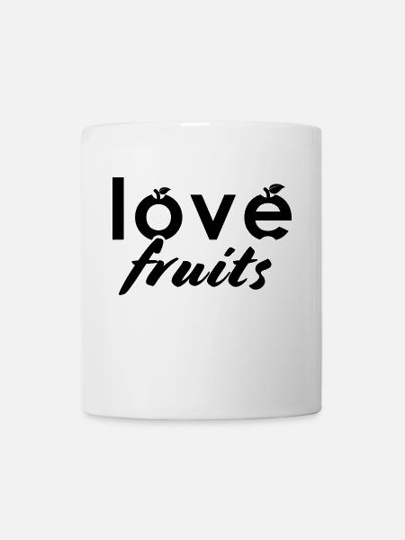 love fruits - Tasse - Weiß