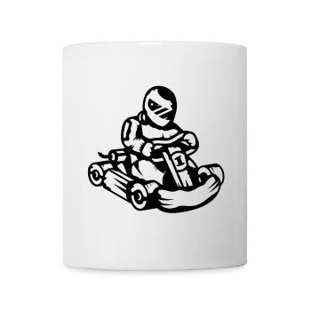 Kart Rennauto - Tasse - Weiß - Vorne