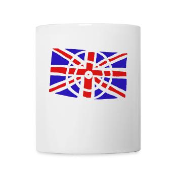 Grossbritannien Zielscheibe Dart WM - Tasse - Weiß - Vorne