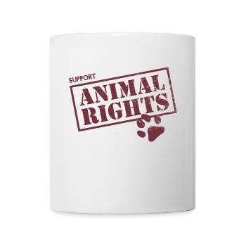 Support Animal Rights - vintage retro - Mug - white - Front