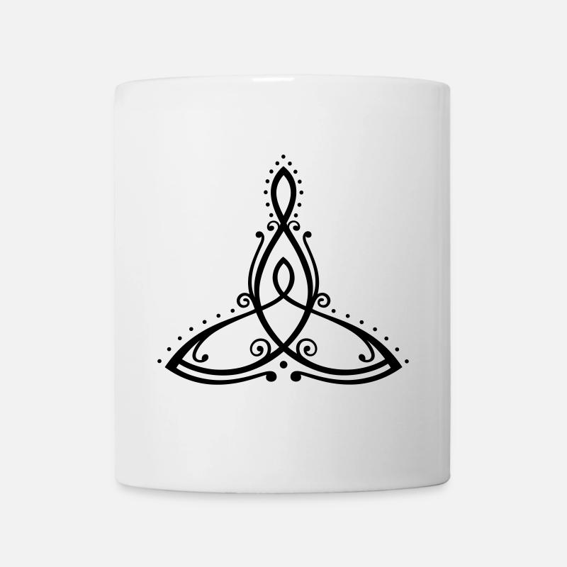 Symbole celtique, mère avec enfant. - Mug blanc - blanc