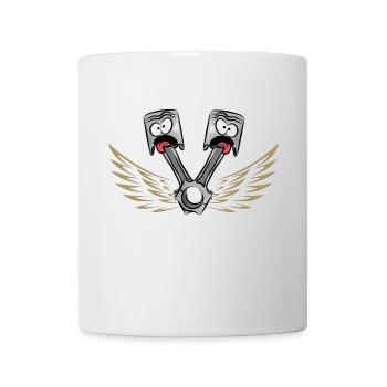 Kolben - Tasse - Weiß - Vorne