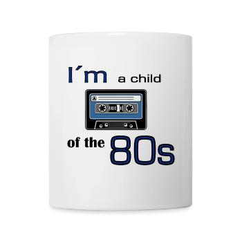 I'm a child of the eighties cassette tape - Mug - white - Front