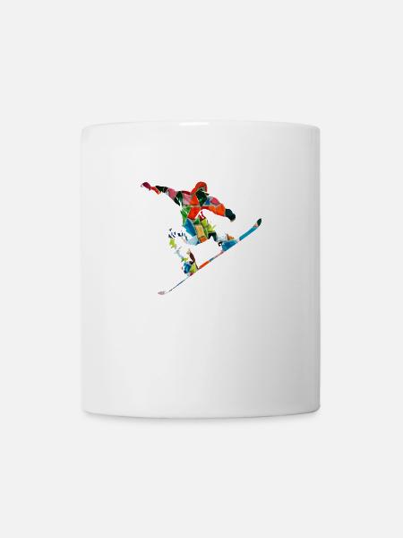 snowboarder - Mug - white