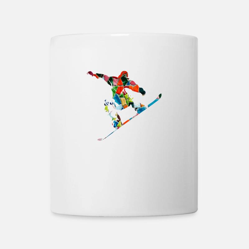 snowboarder - Mug blanc - blanc