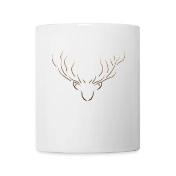 Deer minimalist - Mug - white - Front