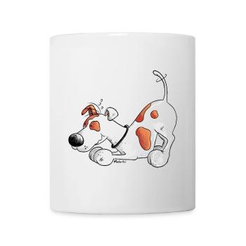 Jack Russell Terrier - Hund - Tasse - Weiß - Vorne