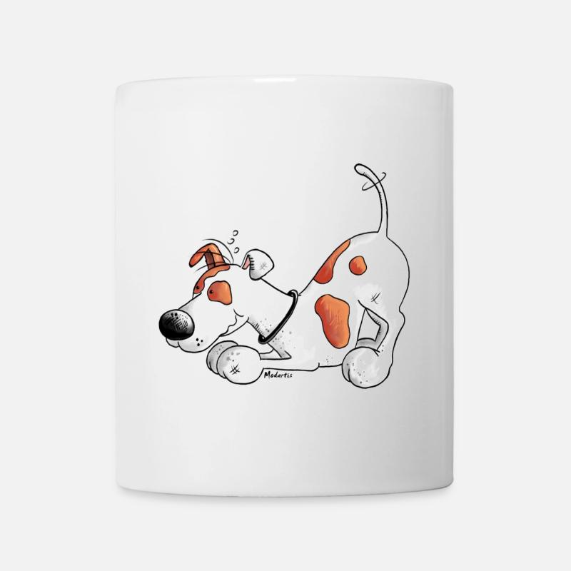 Jack Russell Terrier - chien - Tee Shirt - Mug blanc - blanc