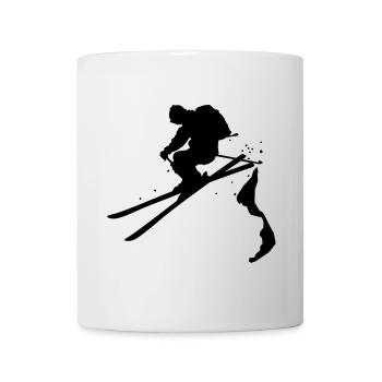 Ski freerider - Tasse - Weiß - Vorne