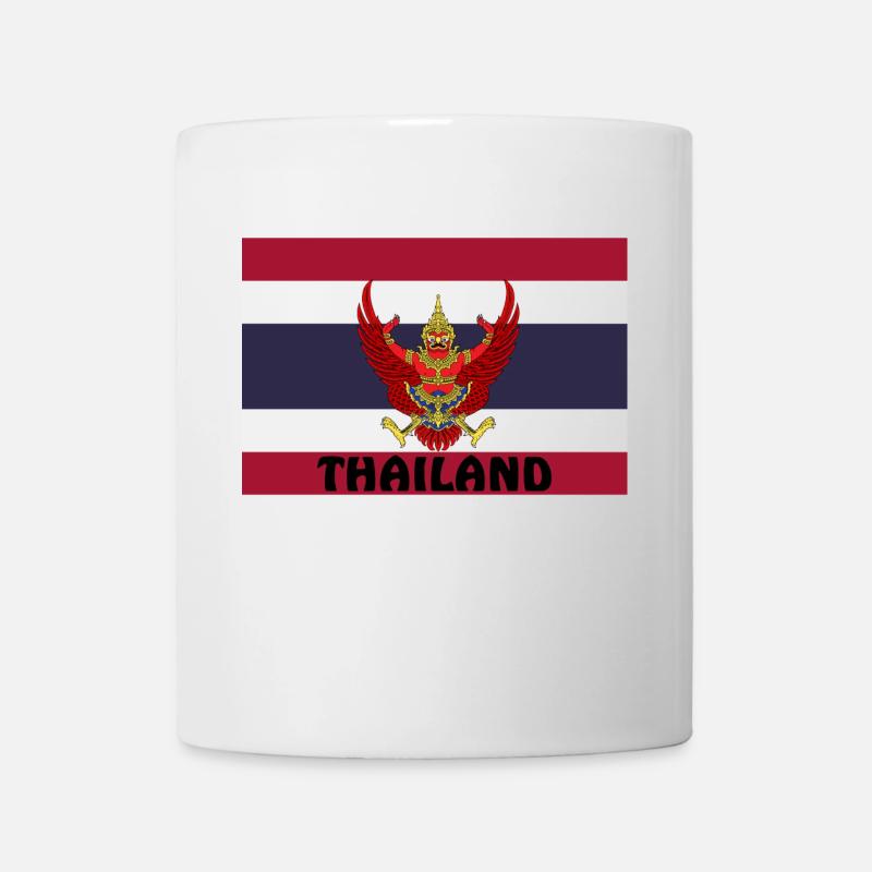 thaïlande drapeau - Mug blanc - blanc