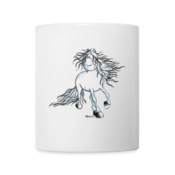 "White Beauty" - Horse - Andalusian - Mug - white - Front