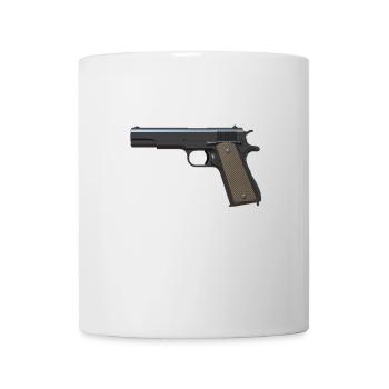 Pistole - Tasse - Weiß - Vorne