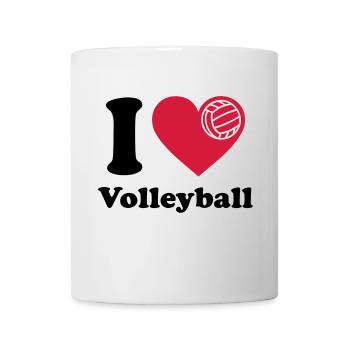 I love Volleyball Volley ball Volleyball - Mug - white - Front