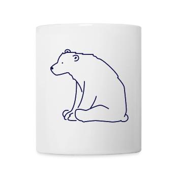 Eisbär - Mug blanc - blanc - Devant