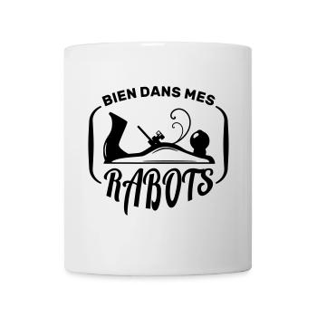 Menuisiers et Ébénistes bien dans ses rabots - Mug blanc - blanc - Devant