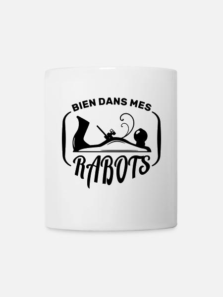 Menuisiers et Ébénistes bien dans ses rabots - Mug blanc - blanc