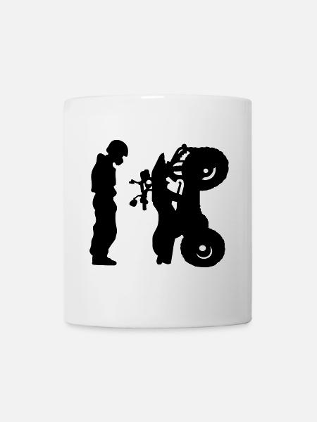 Quad - Mug blanc - blanc