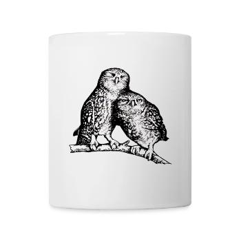 Steinkäuze - Tasse - Weiß - Vorne