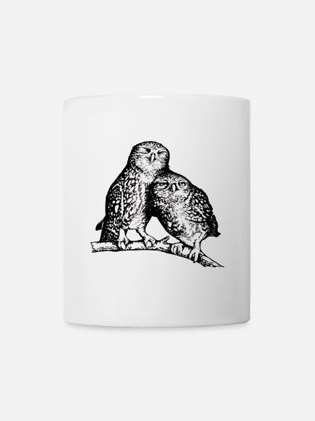 Steinkäuze - Tasse - Weiß