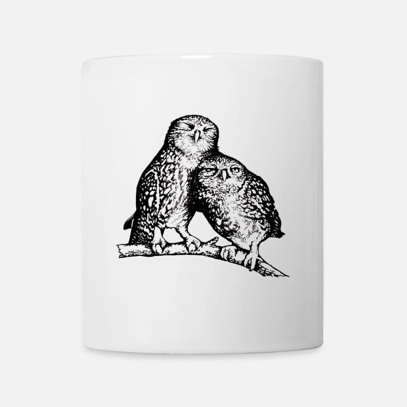 Steinkäuze - Tasse - Weiß