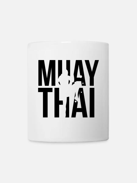 muay thai - Tasse - Weiß