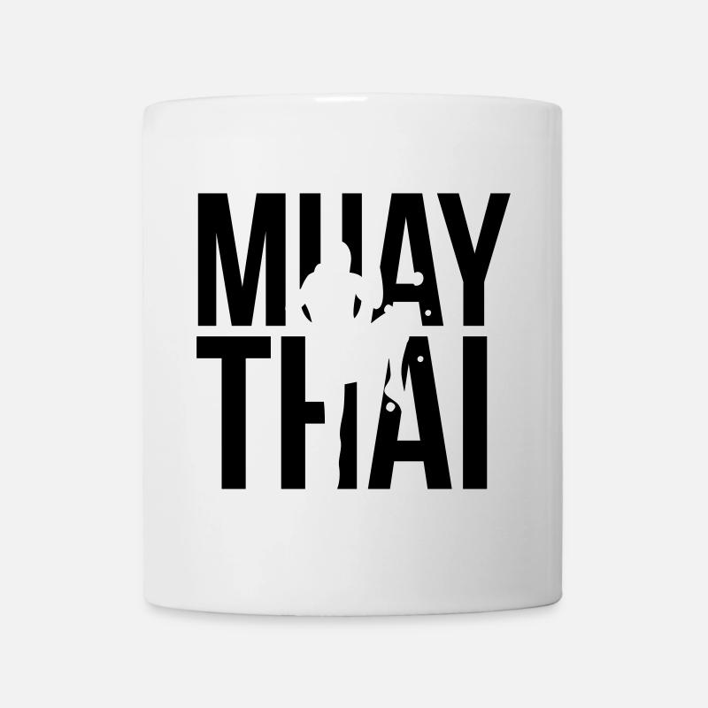 muay thai - Tasse - Weiß