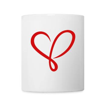 Coeur Symbole Amour - Mug blanc - blanc - Devant
