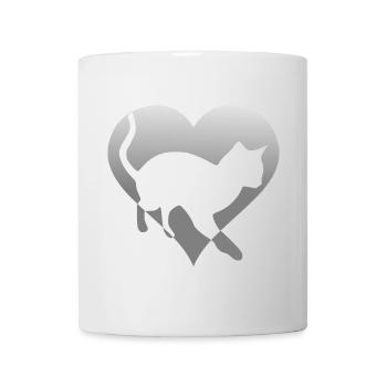 Cat kitten in a heart - Mug - white - Front