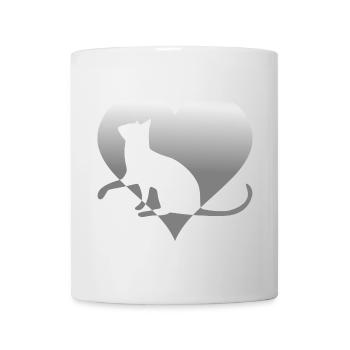 Katze Katze Katze Katze Katze Katze Mieze - Tasse - Weiß - Vorne