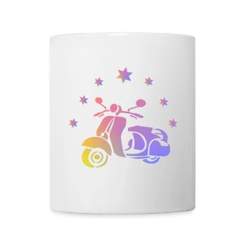 Retro Roller - Tasse - Weiß - Vorne