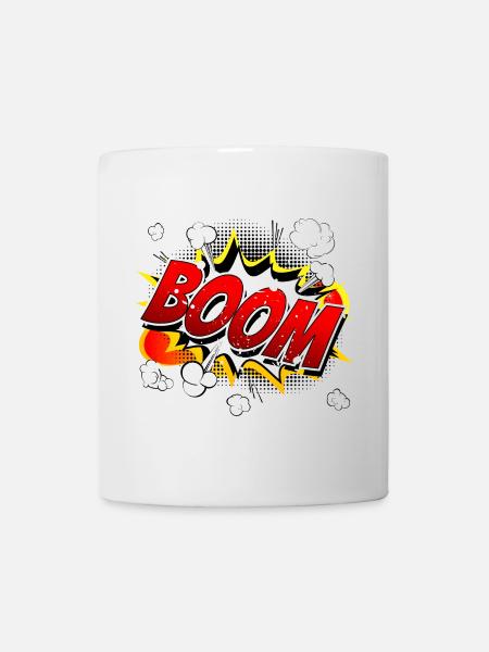 Boom Comic Grafik - Tasse - Weiß