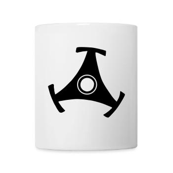 45 R.P.M. Record Adaptor - Mug blanc - blanc - Devant