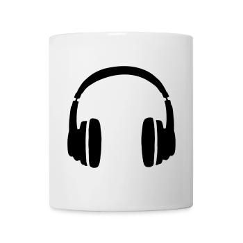 DJ's Headphones - Mug - white - Front
